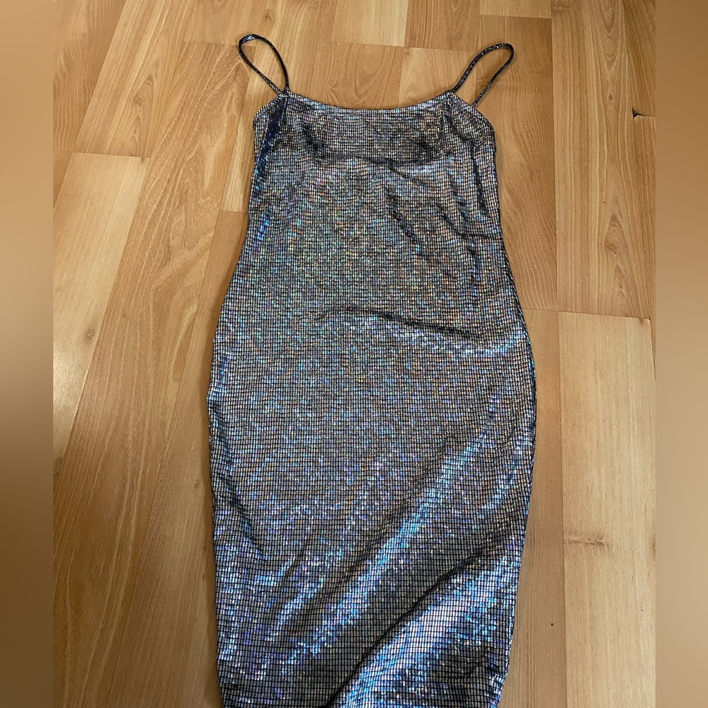 Shimmering Silver Dress